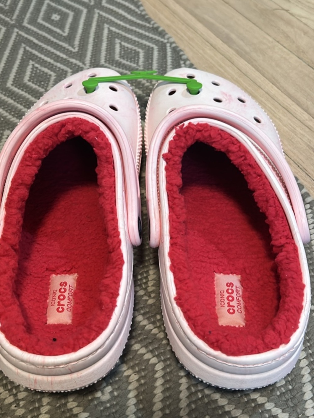 Crocs- fuzzy/faux fur - NWT